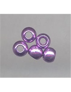 Brass Beads - Purple - metalic