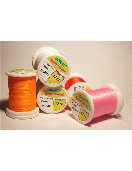 Body thread - Tag, Fluo orange NIP 04