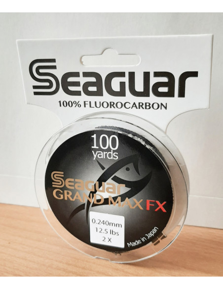 Seaguar Grand Max 100% Fluorocarbon For Leaders And Tippets 100 Yards 