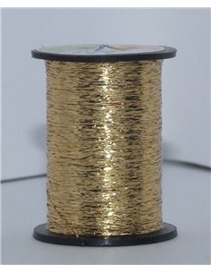 Ribbed Gold Tinsel +fiber monofil