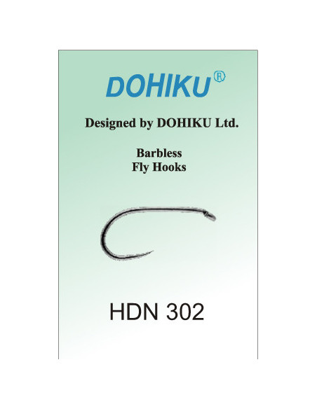 #10 size for wet flies and lake flies 25pcs. Dohiku HDW barbless fly hook 